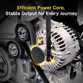 EnTurbo alternator in a mechanic's hands ready for installation, reducing downtime