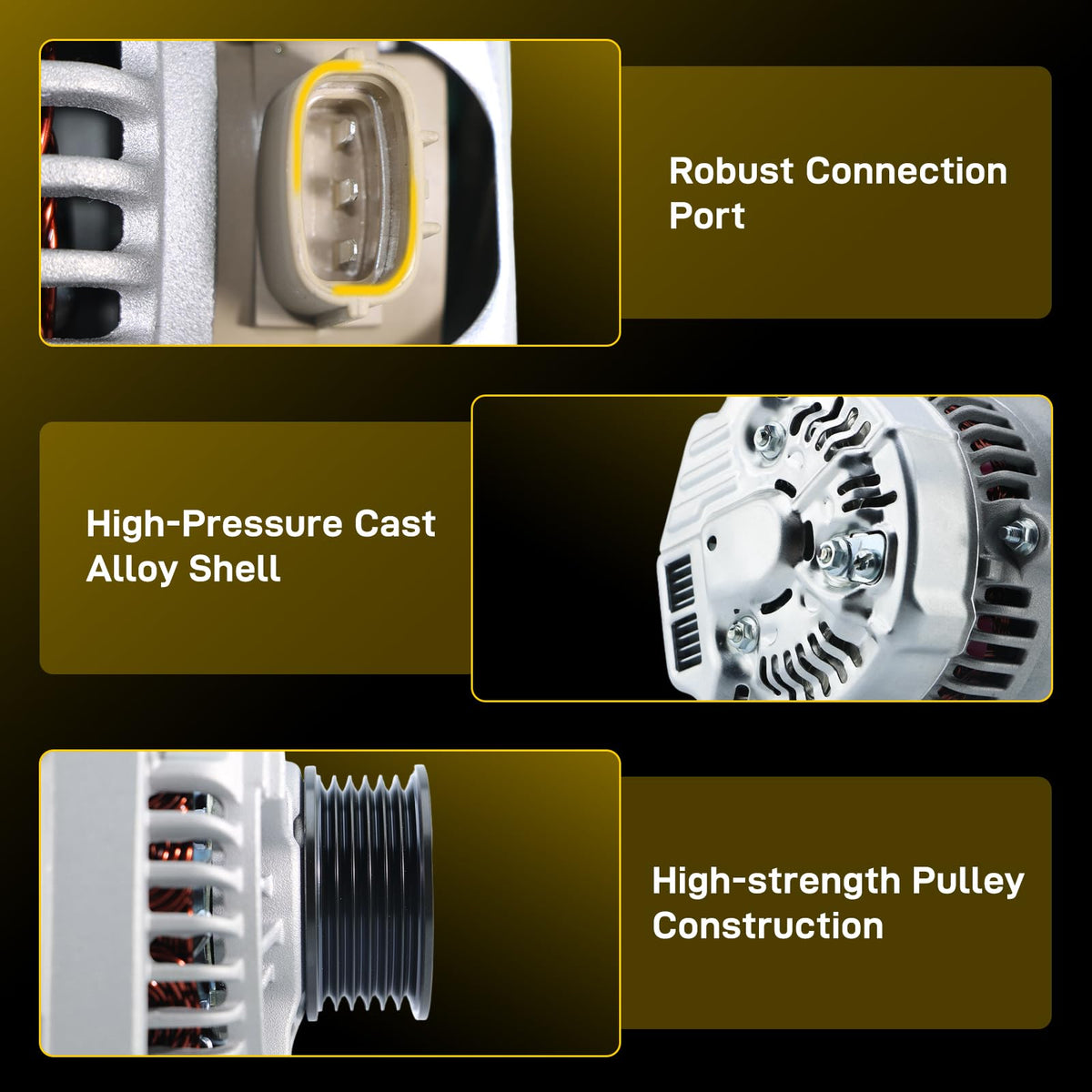 EnTurbo rear terminal and internal regulator detail for correct electrical connection