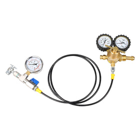 ENYSAON close-up of liquid-filled 0–700 PSI gauge for accurate shock readings