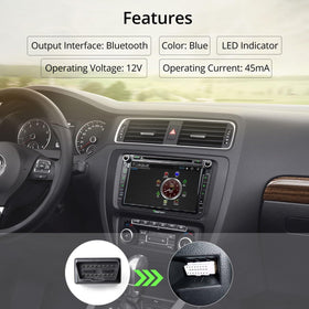 EONON V0056 packaging and manual showing included documentation for easy setup