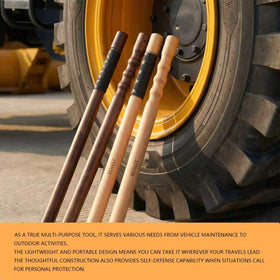 EONST used by trucker tapping tire for quick on-road checks