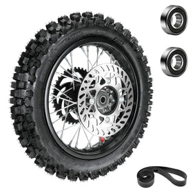 EOPOAYI front view of full rear wheel assembly showing tire and rim benefit easy swap