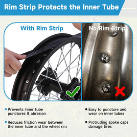 EOPOAYI inner tube photo showing valve placement and airtight seal benefit
