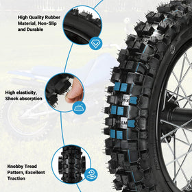 EOPOAYI rim and hub detail showing bearings and rim strip for puncture protection