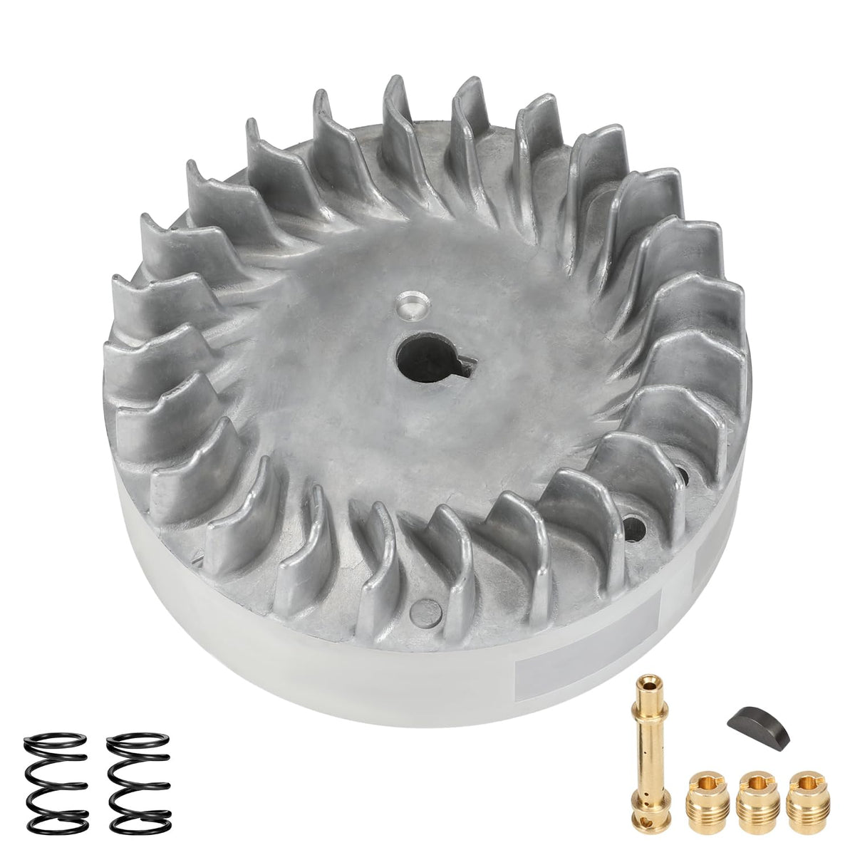 EOPOAYI flywheel front view showing balanced design and durable finish for smoother running