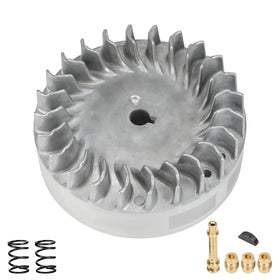 EOPOAYI flywheel front view showing balanced design and durable finish for smoother running