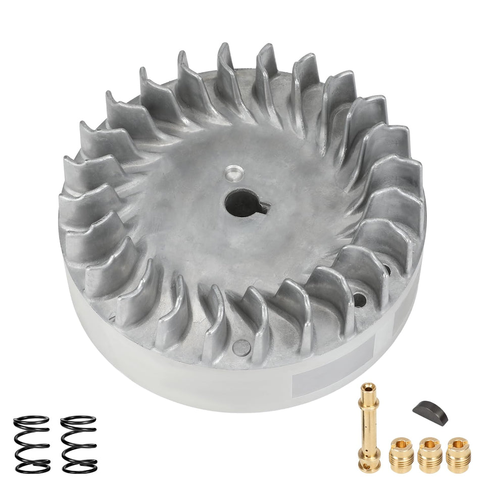 EOPOAYI flywheel front view showing balanced design and durable finish for smoother running