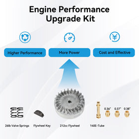 EOPOAYI flywheel on a mini bike in use illustrating performance upgrade and reliable operation