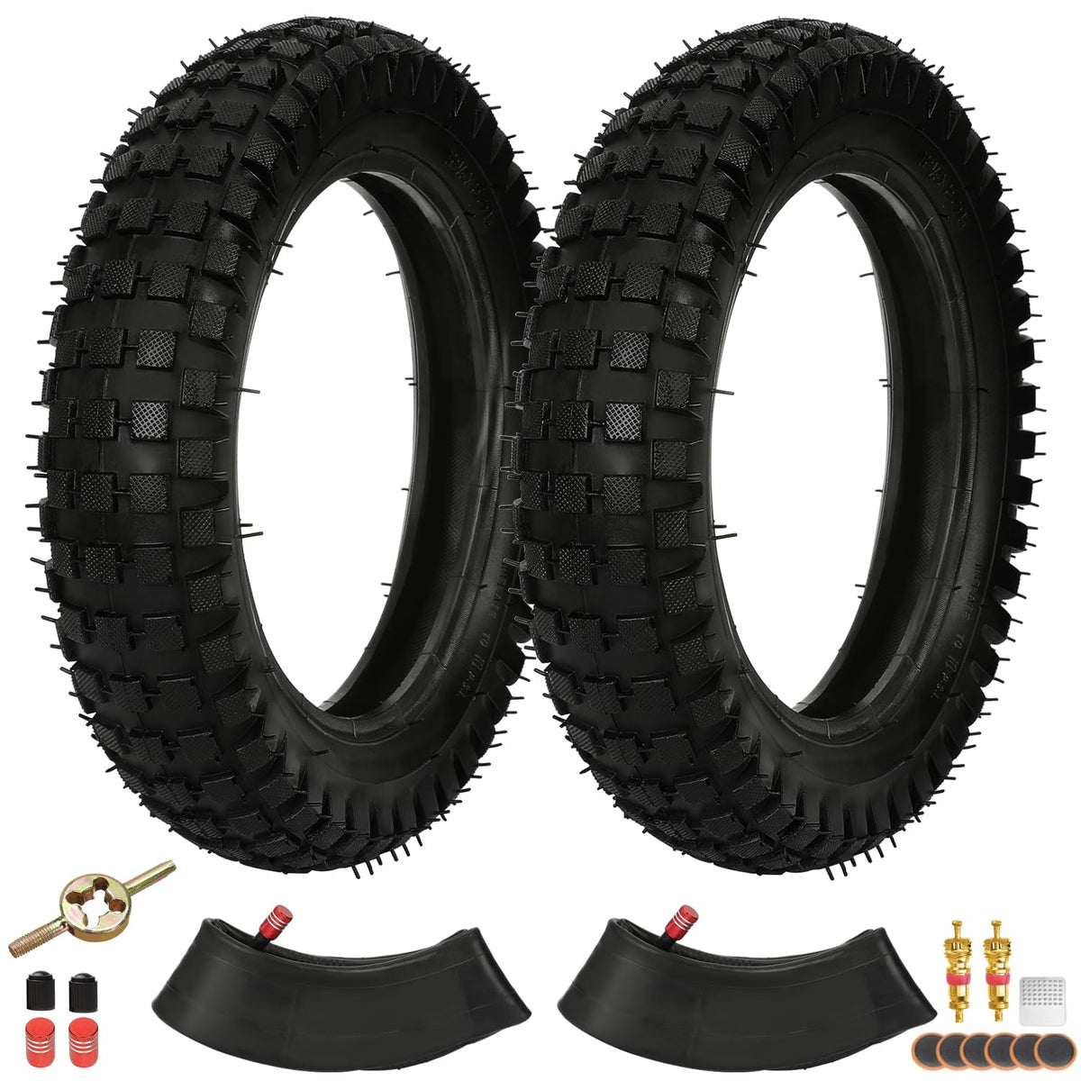 EOPOAYI front view of tire kit showing package and immediate utility