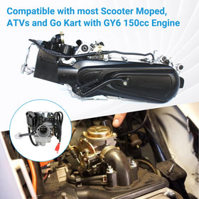 EOPOAYI fuel line and twin filters preventing debris entry and clogging