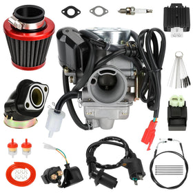 EOPOAYI front view of carburetor showing ports and mount for easy fitting