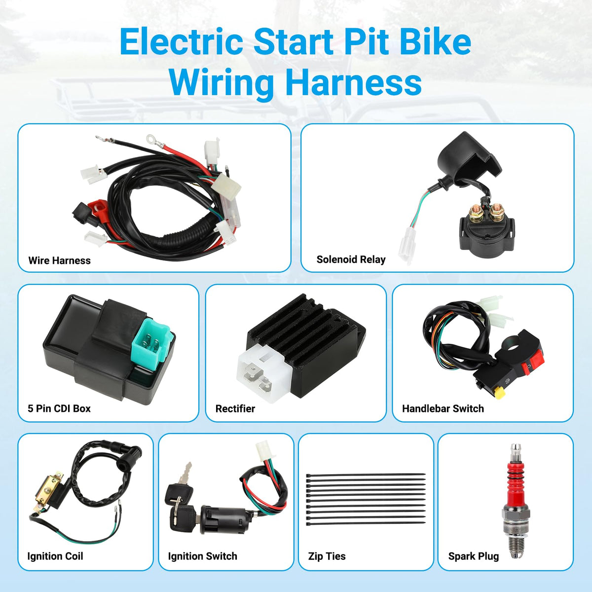 EOPOAYI ignition coil and A7TC spark plug close-up for reliable spark