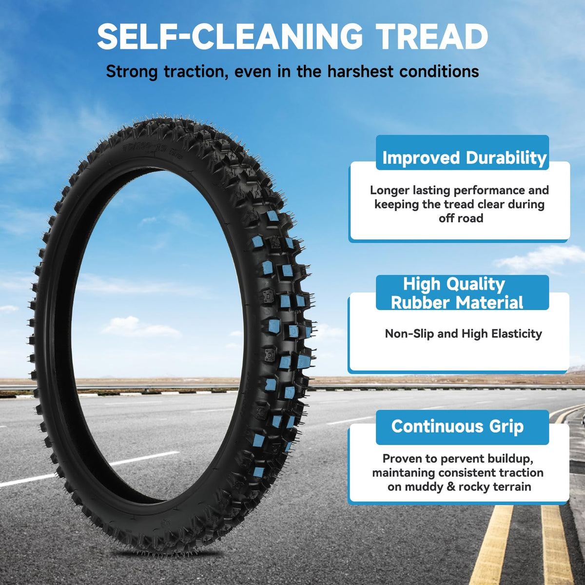 EOPOAYI inner tube detail highlighting thick butyl for vibration reduction