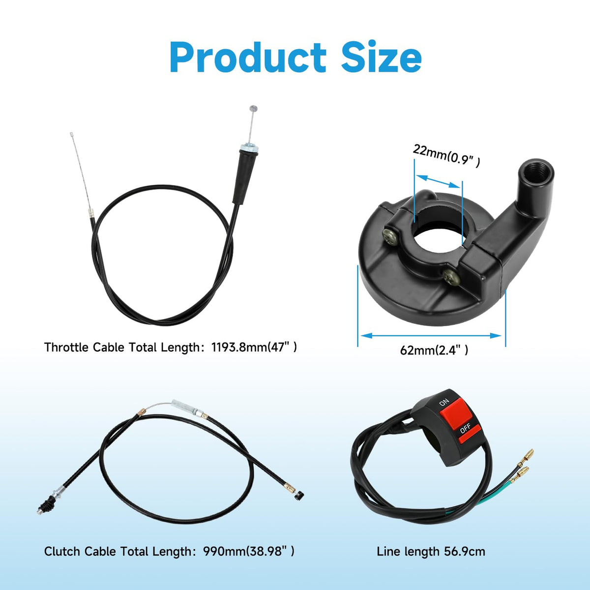 EOPOAYI kill switch and aluminum clamp showing reliable mounting and quick shutdown