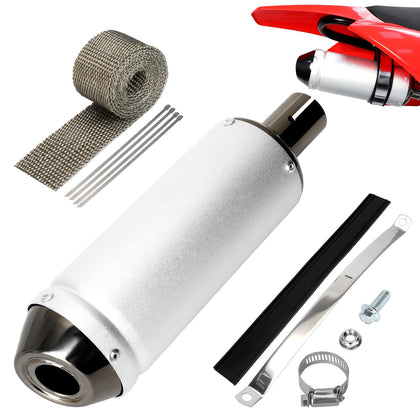 EOPOAYI muffler front view showing compact design and durable finish