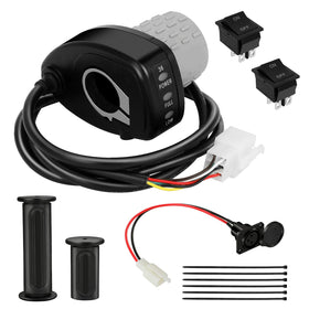 EOPOAYI front view of MX650 throttle showing shape and controls for easy replacement