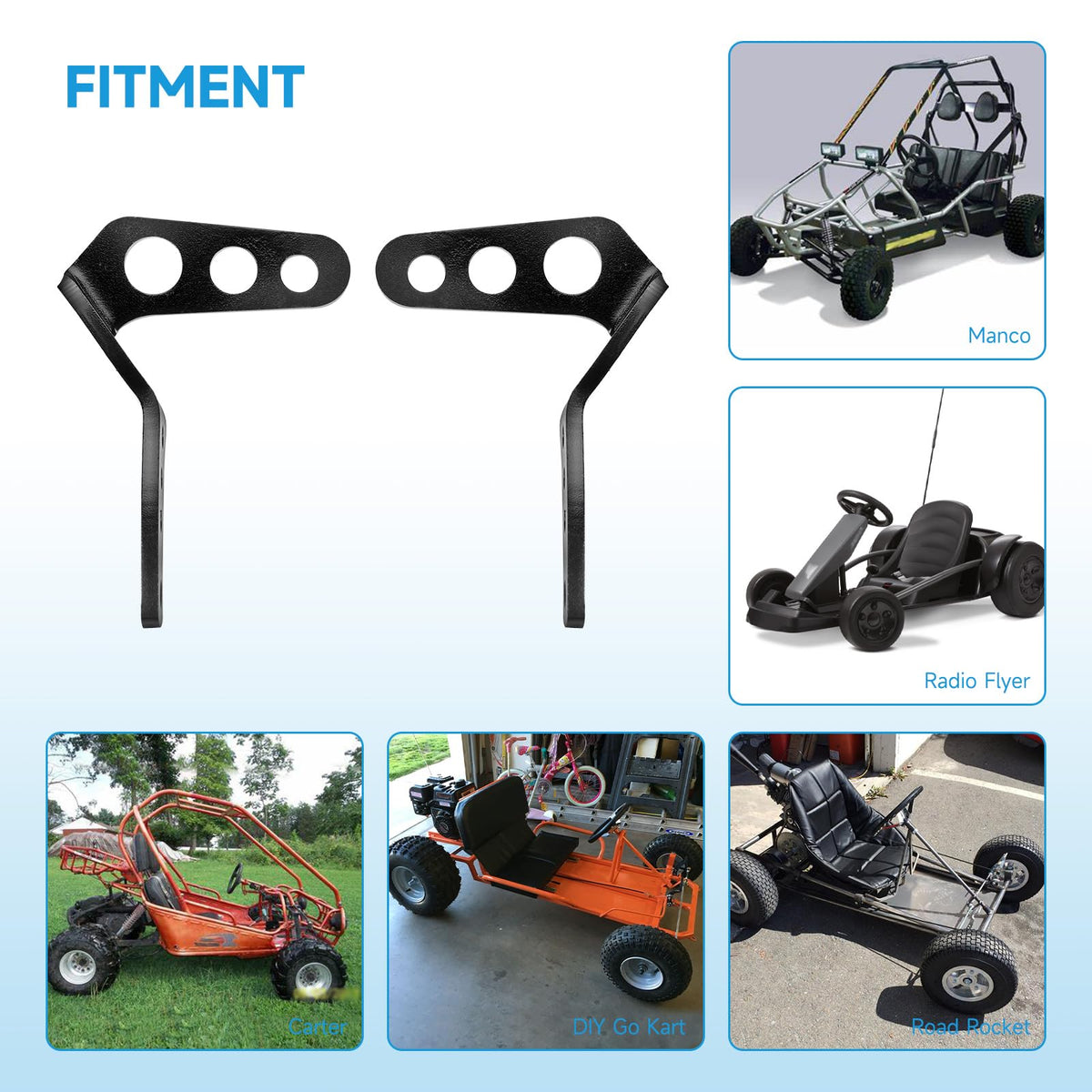 EOPOAYI pedals mounted on Manco chassis demonstrating precise fit and safer control