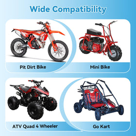 EOPOAYI side mounted on dirt bike demonstrating fit and compact profile