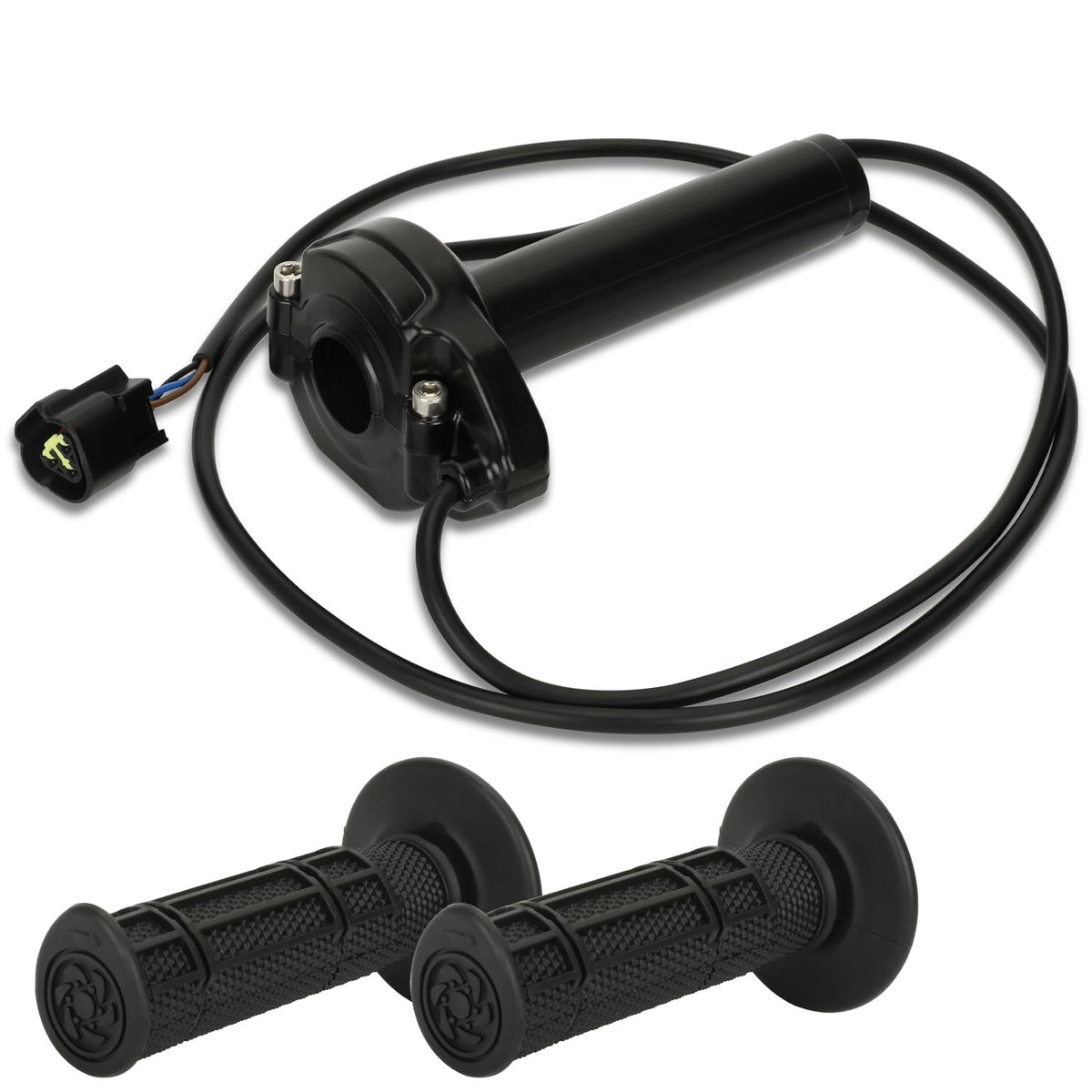 EOPOAYI throttle front view showing clean fit and improved control