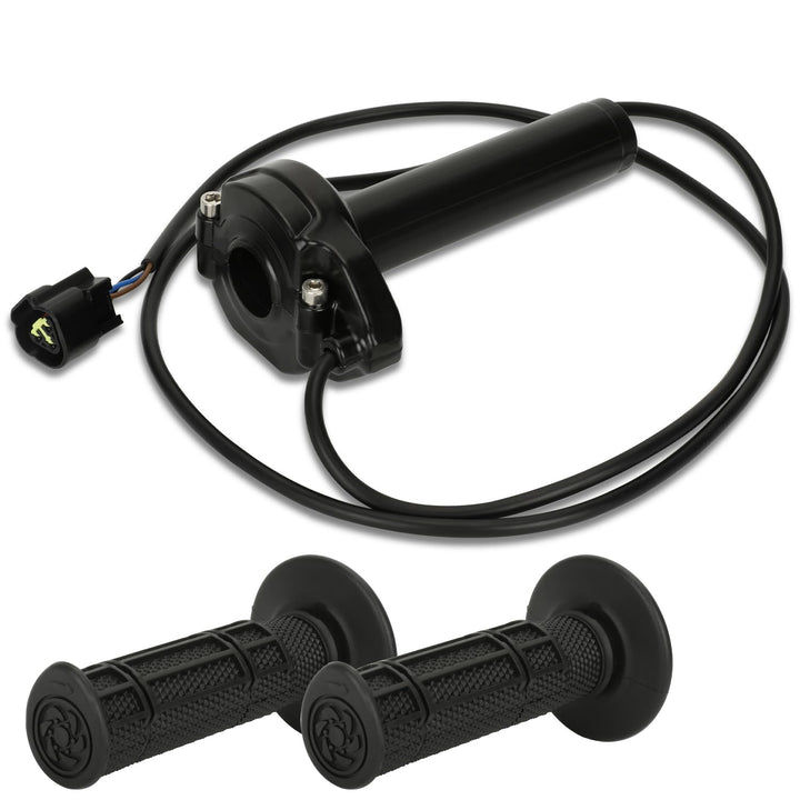 EOPOAYI throttle front view showing clean fit and improved control