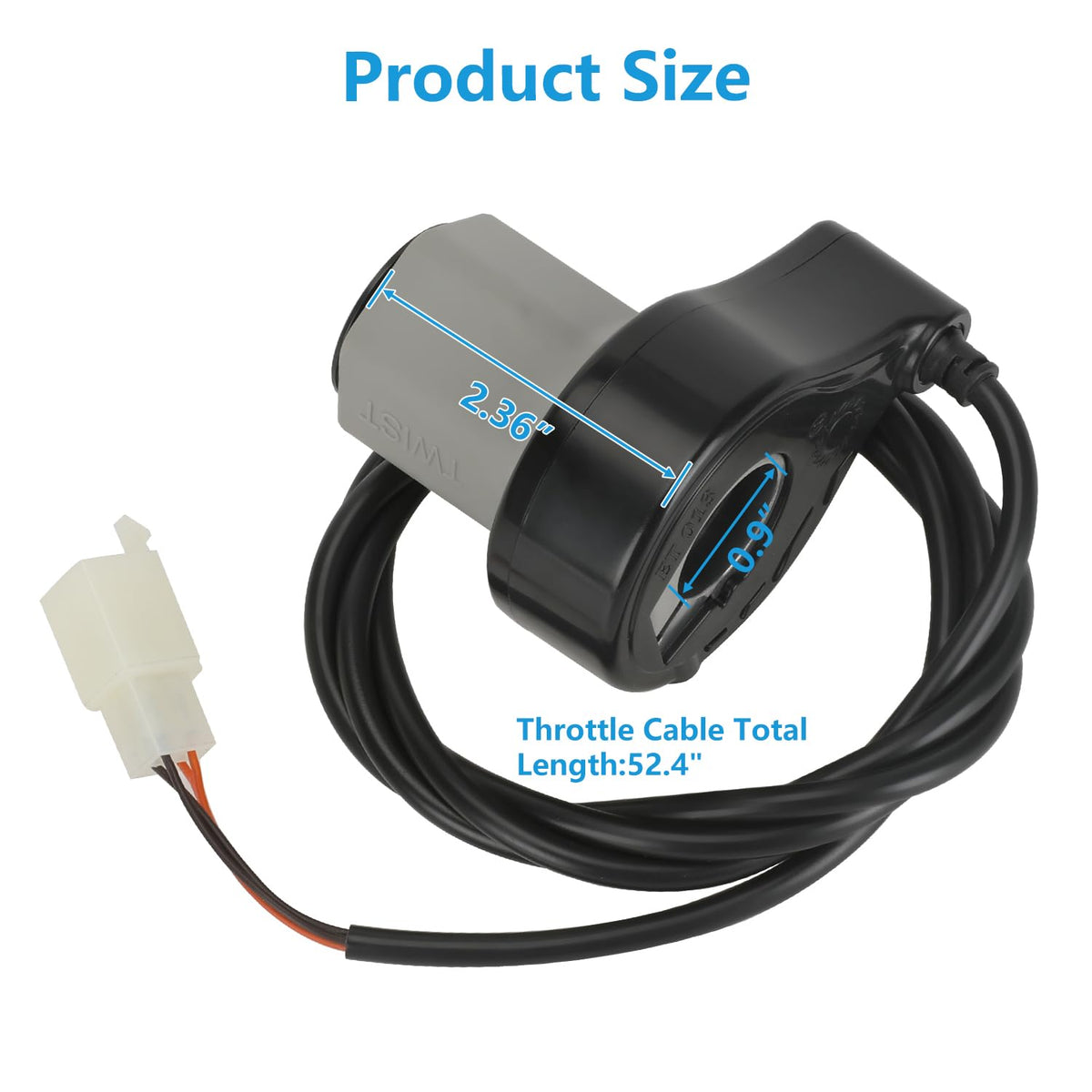 EOPOAYI throttle packaging with model label, quick identification