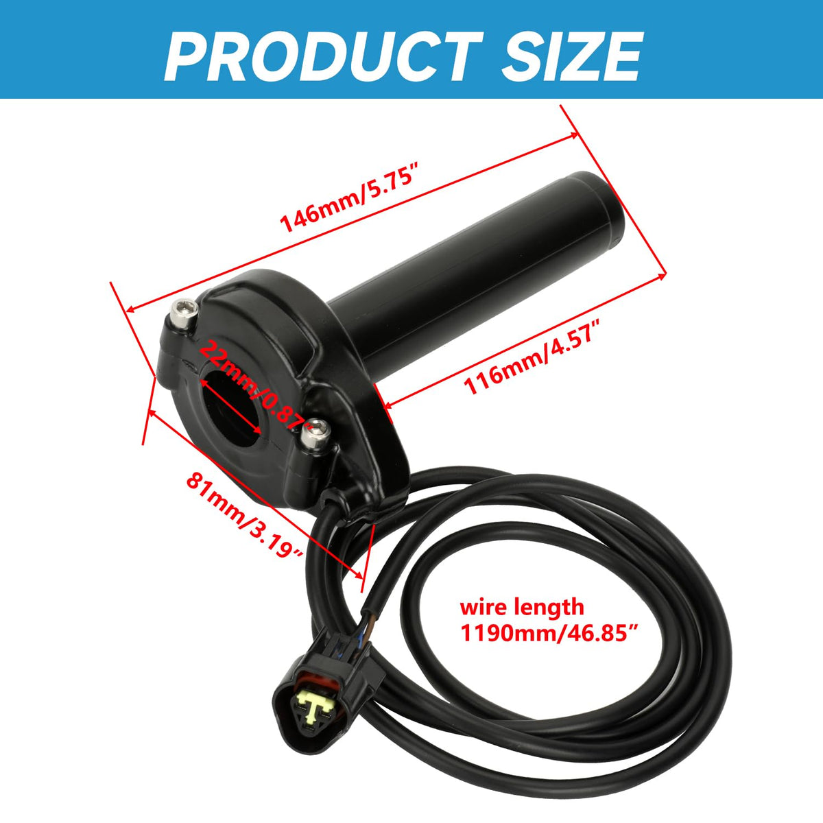 EOPOAYI throttle beside coin to show compact size and scale
