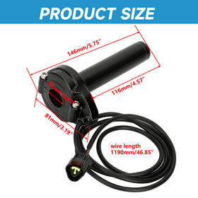 EOPOAYI throttle beside coin to show compact size and scale