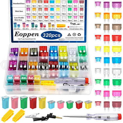 Eoppen front packaging open showing full fuse assortment and tools for preparedness