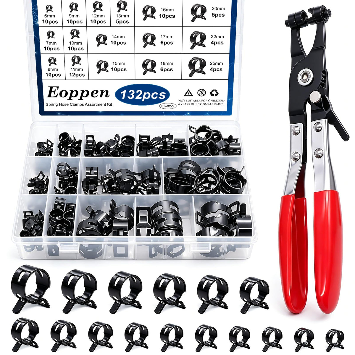 Eoppen front packaging showing case and contents for easy storage