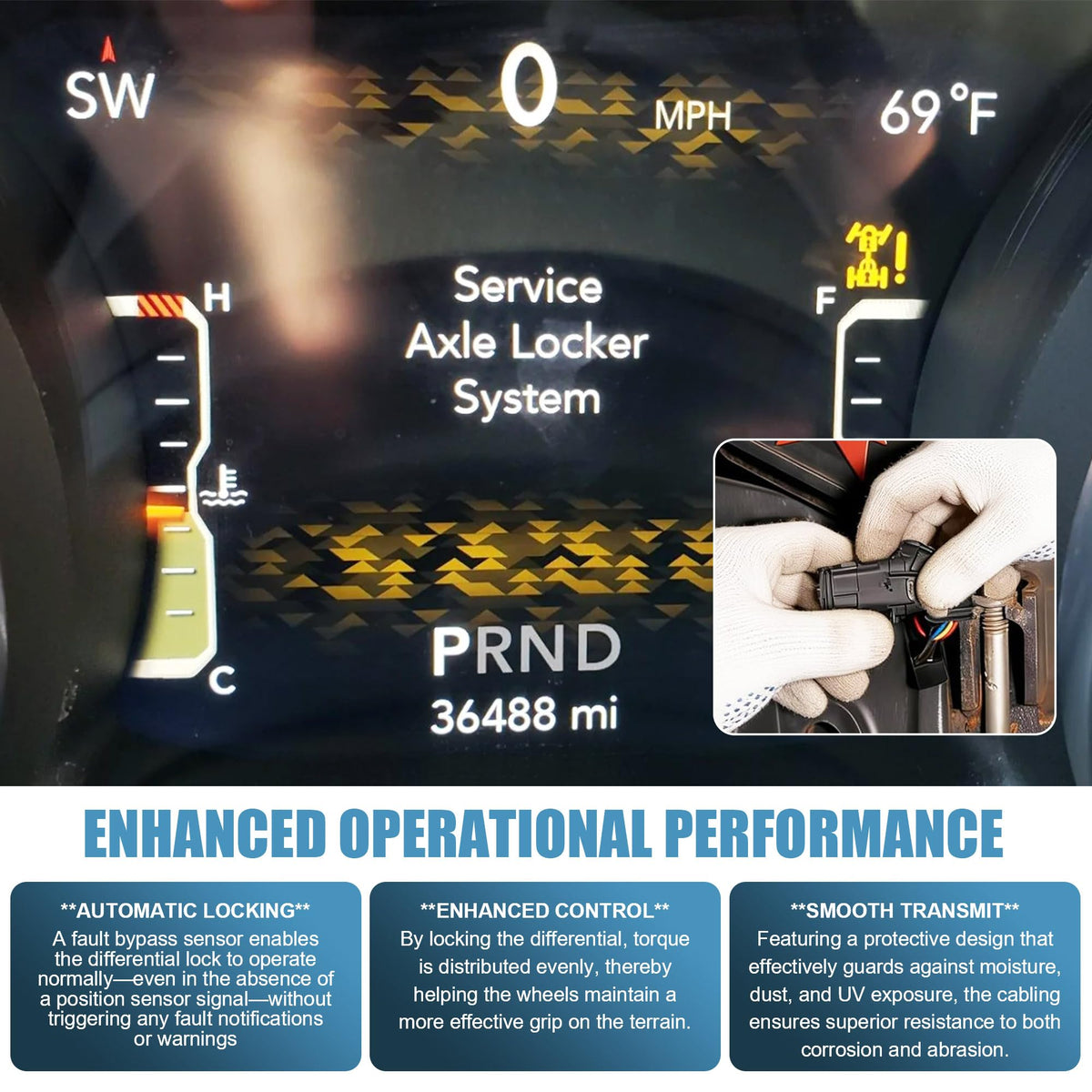 EOQIFJM installed on axle demonstrating restored locker operation