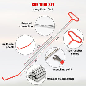 EOQIFJM magnetic pickup with flashlight retrieving bolt in tight gap