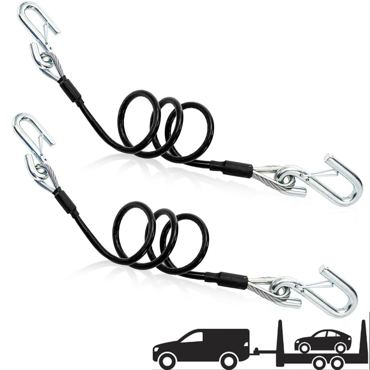 Eorbow front packaging showing two 44-1/2" coiled cables for organized towing