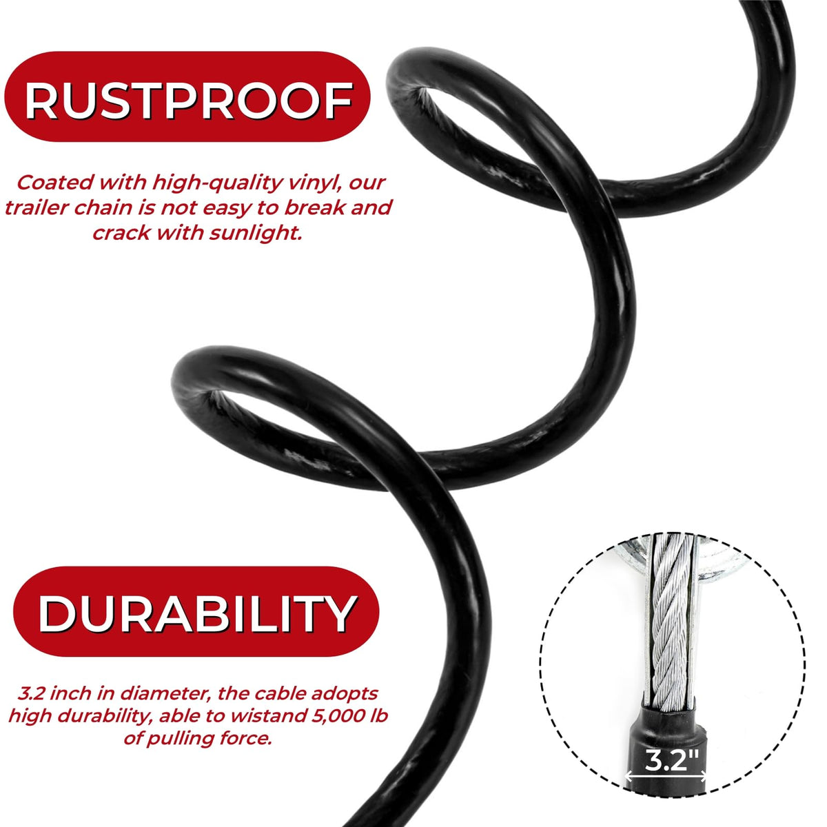 Eorbow vinyl coating texture highlighting rust protection and weather resistance