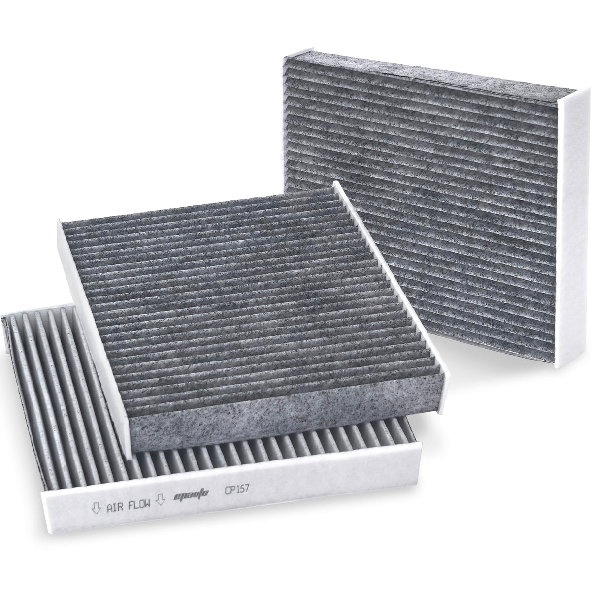 EPAuto CP157 activated carbon layer detail reducing odors inside vehicle