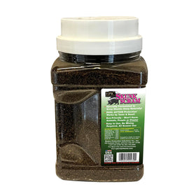 EPIC REPELLENTS granules being applied around garden perimeter for targeted protection