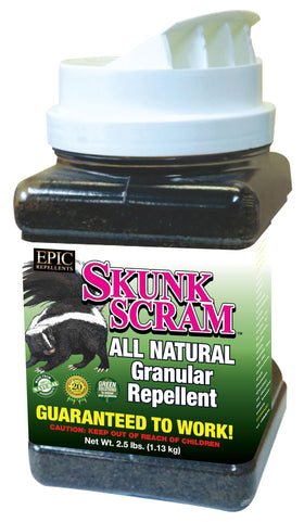 EPIC REPELLENTS front shaker bottle showing label and easy-pour cap benefit