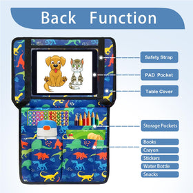 EpoBob dinosaur pocket detail close-up showing multiple sizes benefit: organized storage