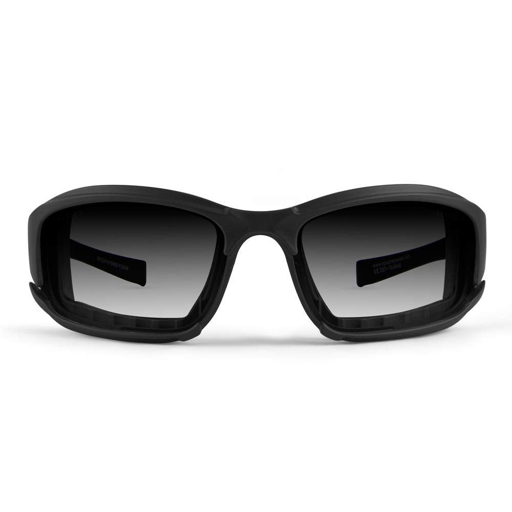 Epoch padded frame side profile providing wind protection and comfort