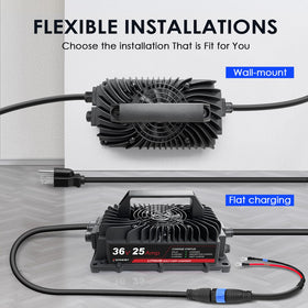 EPOWREY lifted by handle illustrating lightweight portability between jobsites