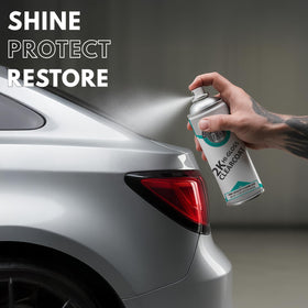 ERA Paints spray pattern demo on metal illustrating smooth, even coat