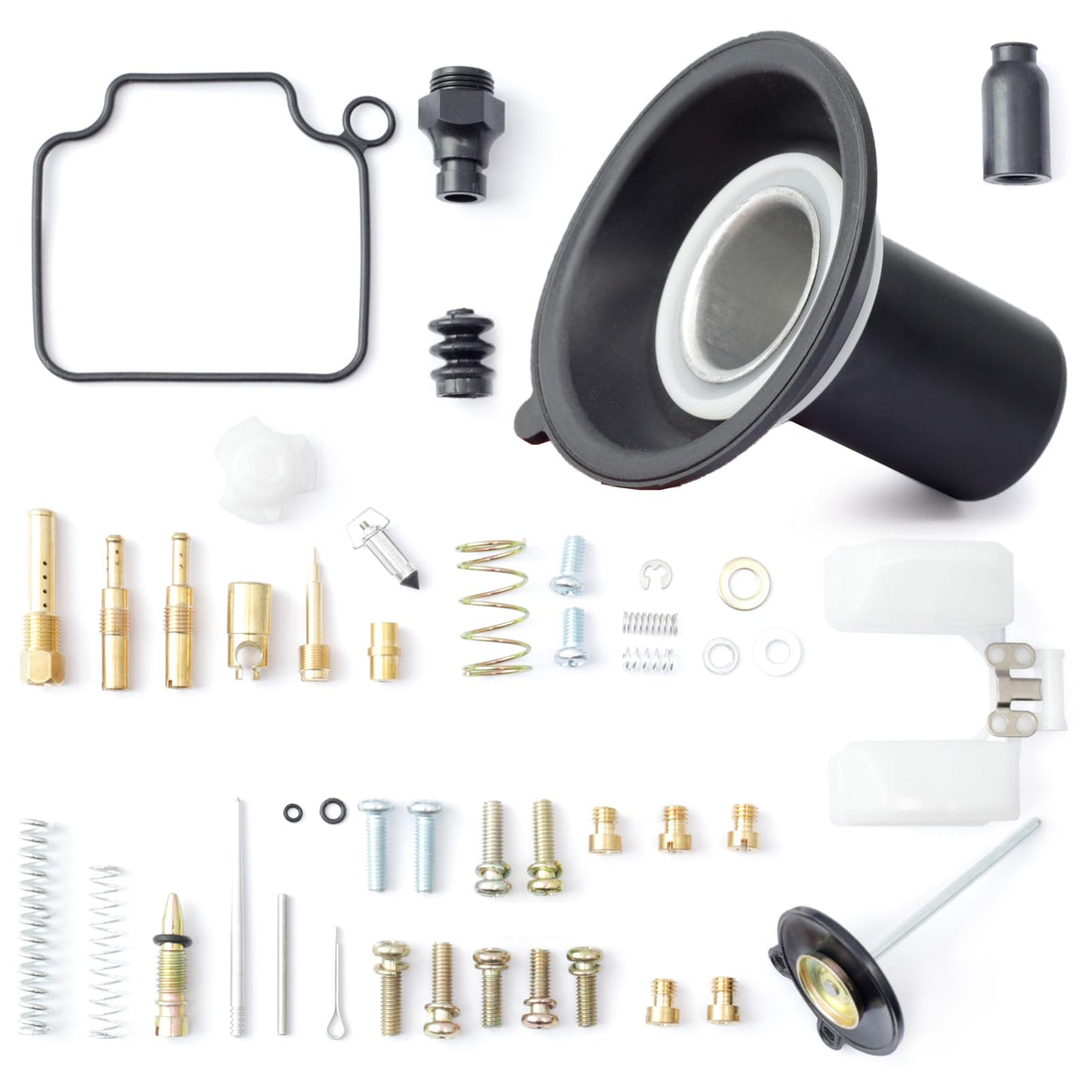 Erchon front packaging showing complete Rebel 250 carb kit and fast rebuild benefit