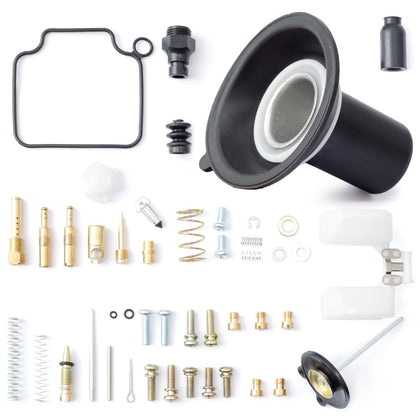 Erchon front packaging showing complete Rebel 250 carb kit and fast rebuild benefit