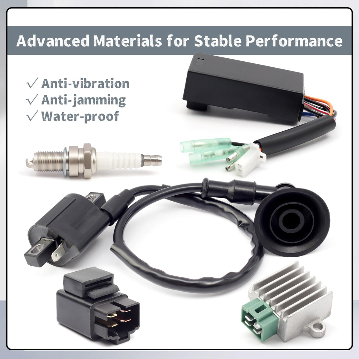 Erchon starter relay solenoid wiring detail highlighting heavy-duty terminals for safe starter engagement