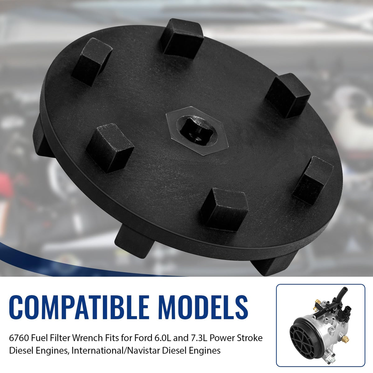 ERETOW 6760 metal 3/8-inch drive detail for tool compatibility