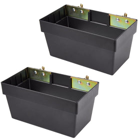ERFEI front view of E-track storage bin showing durable plastic and compact shape for organized storage
