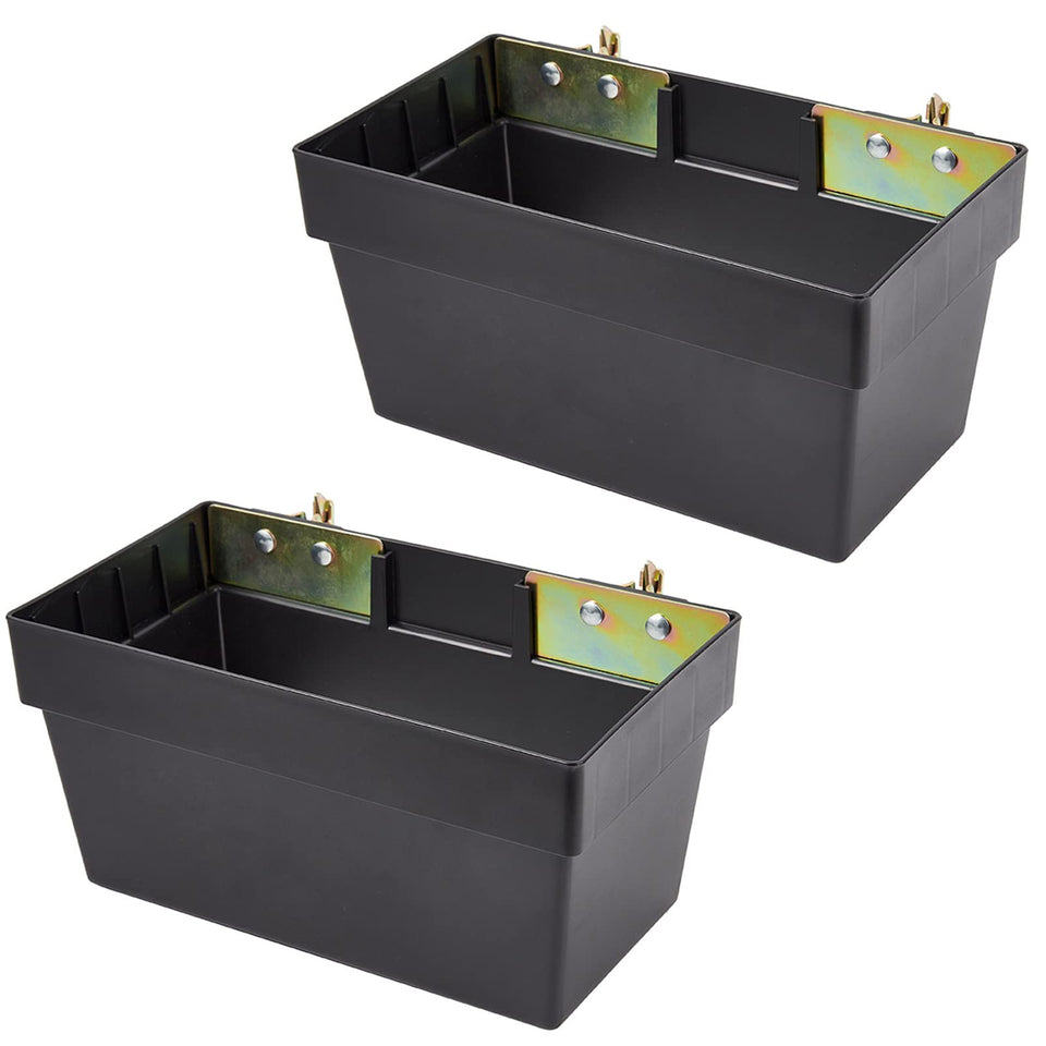 ERFEI front view of E-track storage bin showing durable plastic and compact shape for organized storage