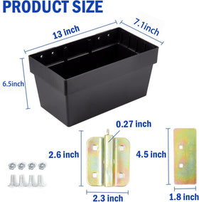 ERFEI bin mounted on enclosed trailer E-track illustrating space-saving organization