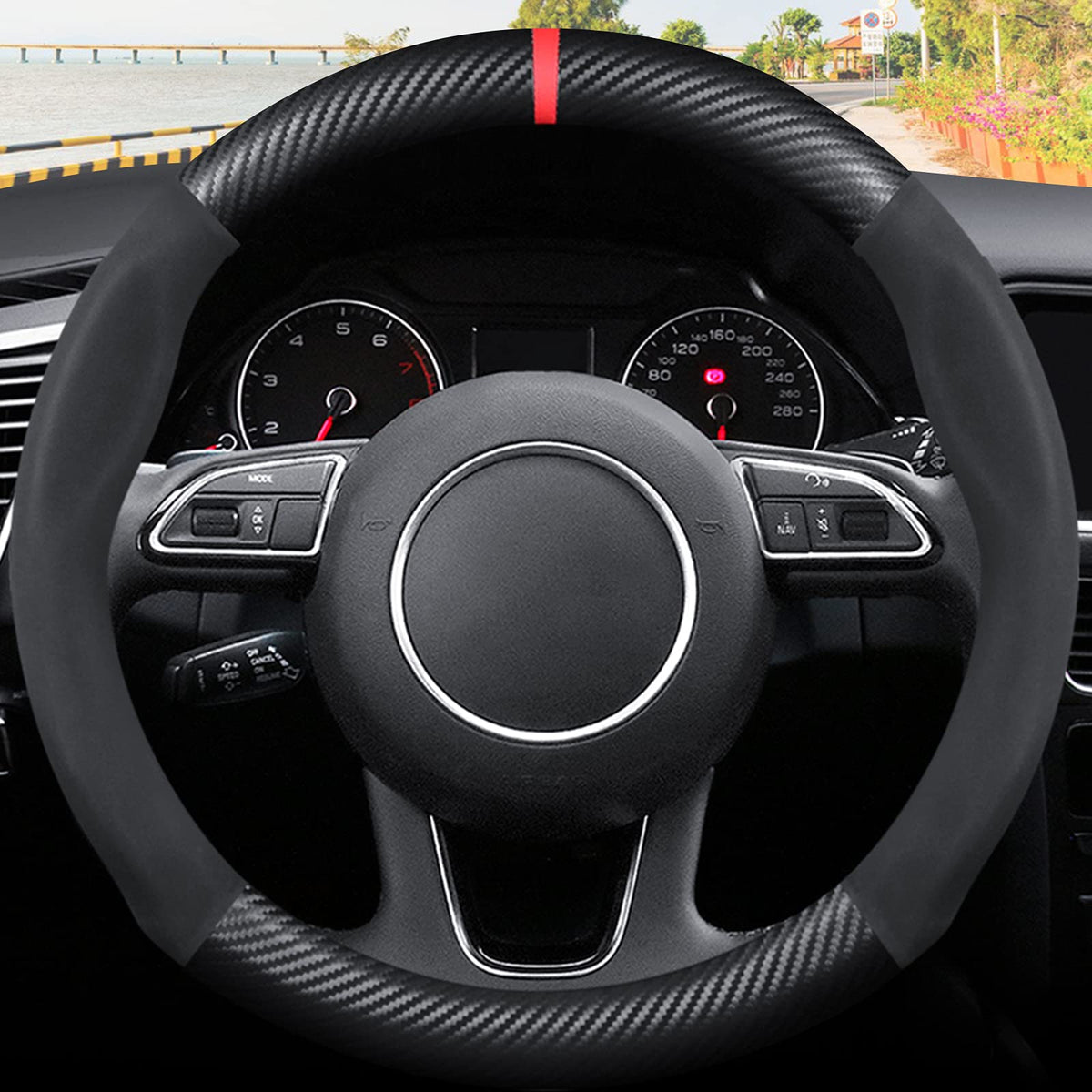 Ergocar inner rubber grip detail ensuring anti-slip safety benefit