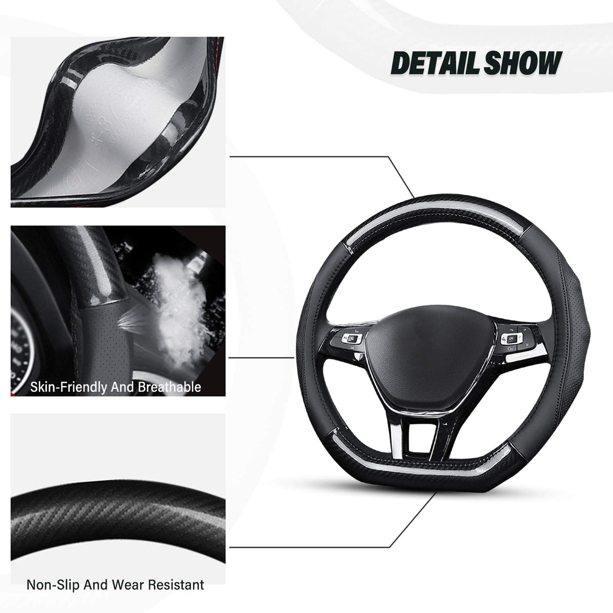 Ergocar installed on steering wheel demonstrating improved control