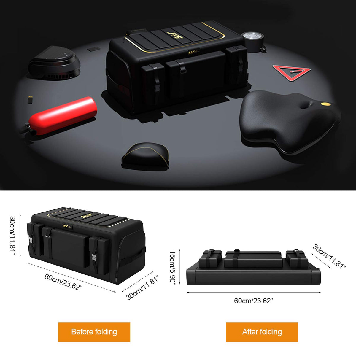Ergocar placed in SUV trunk in lifestyle scene illustrating versatile everyday use